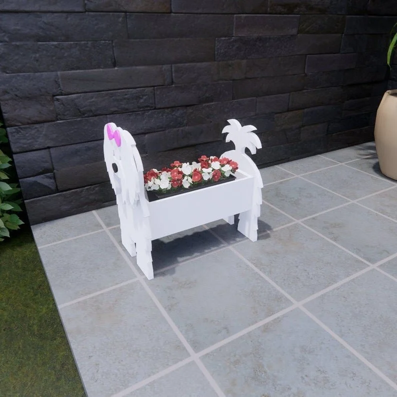 Tulear Coton Pet Planter