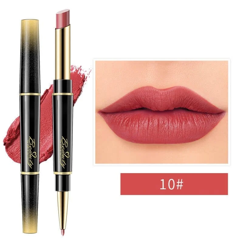 Double-ended Lipstick Automatic Lip Liner Lipstick