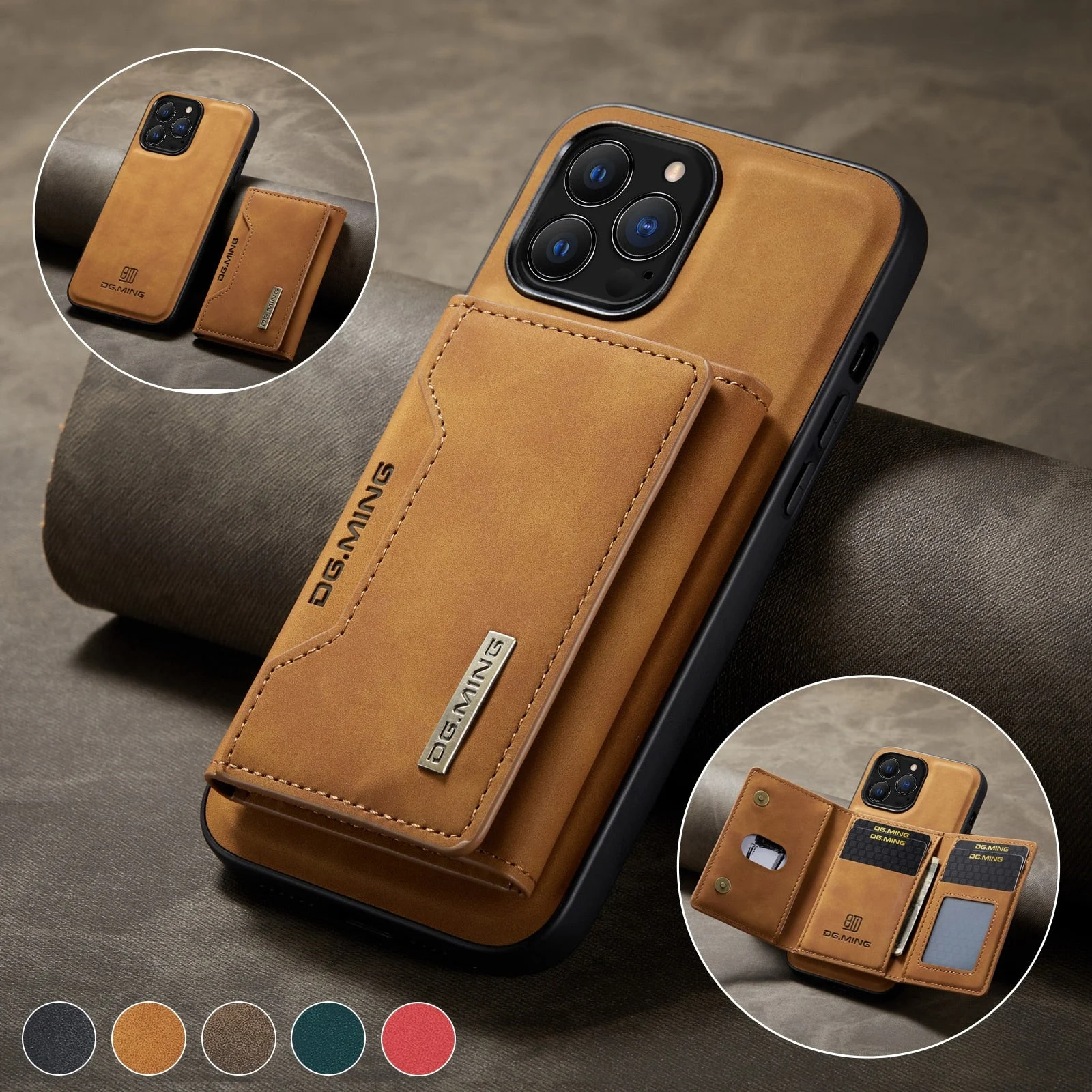 iPhone Cases Magnetic Wallet 2 In 1