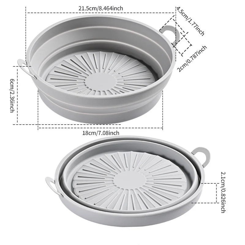 🔥Buy 2 get 1 Free🔥Foldable Air Fryer Silicone Baking Tray