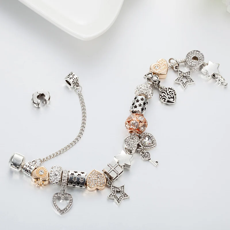 Love Series Multi-element Charm Bracelet