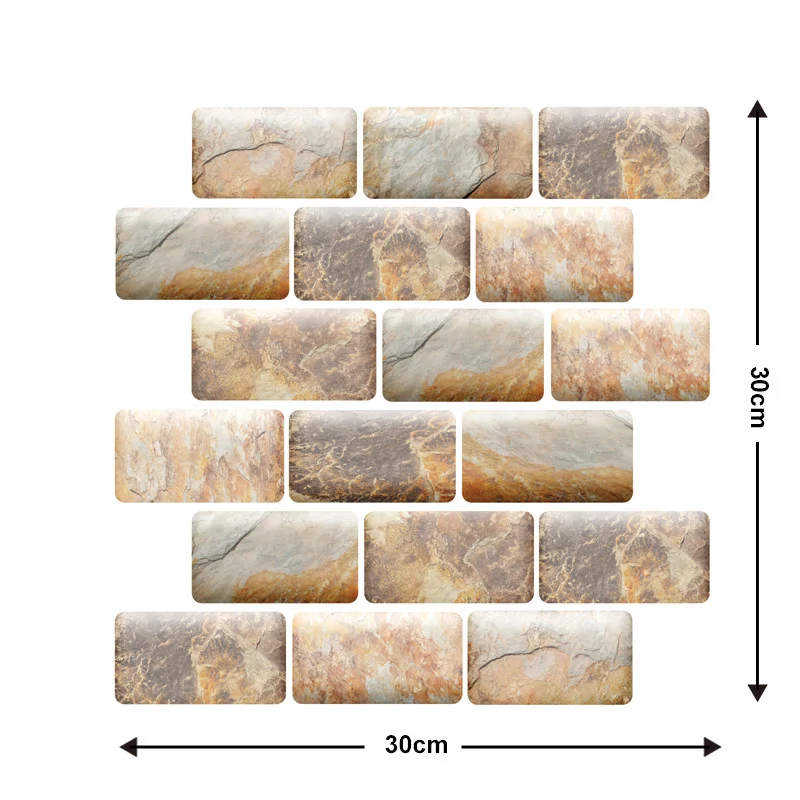 🎉Semi-Annual Sale - 50% Off - 10Pcs 3D Peel and Stick Wall Tiles(12x12 inches)