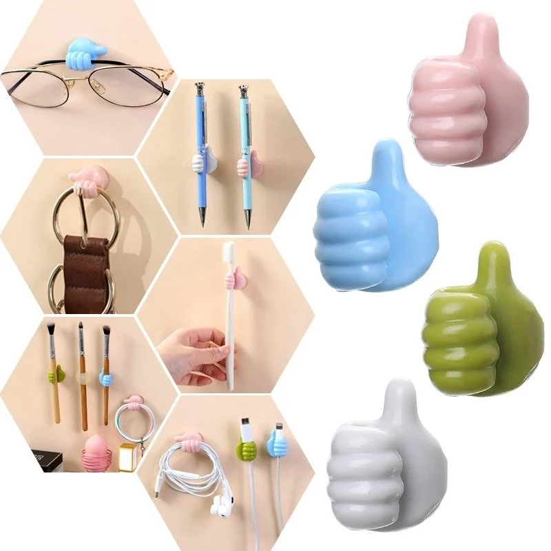 (🔥LAST DAY PROMOTION - SAVE 50% OFF) 10Pcs Creative Thumbs Up Shape Wall Hook