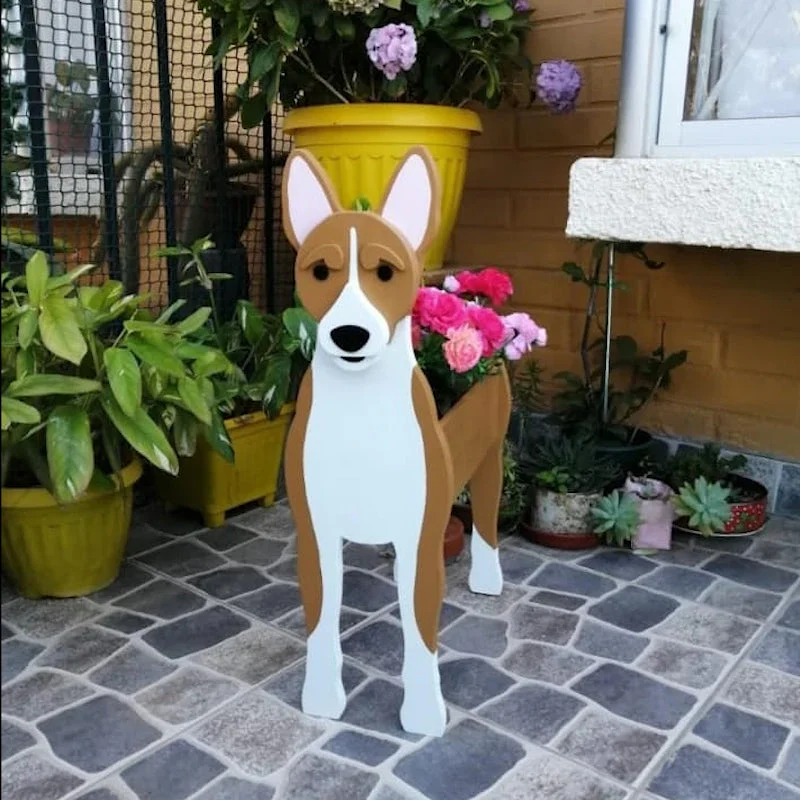 Basenji Pet Planter