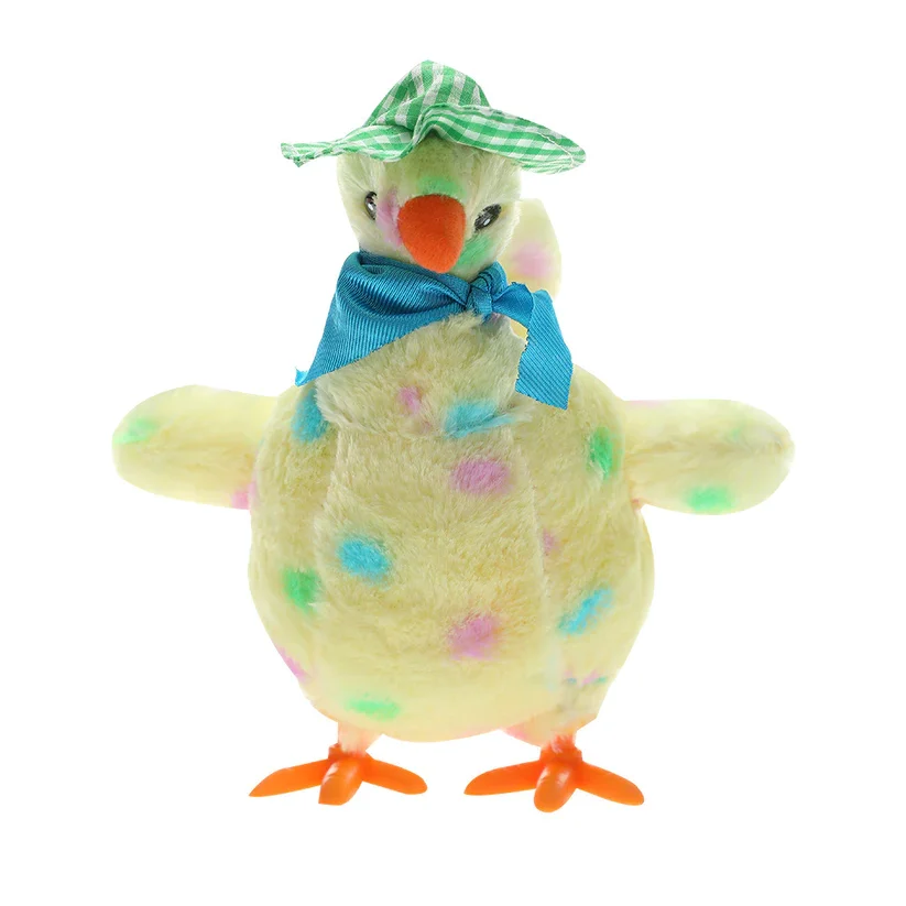 🐓2026 new style Easter plush toys lay eggs musical chicken