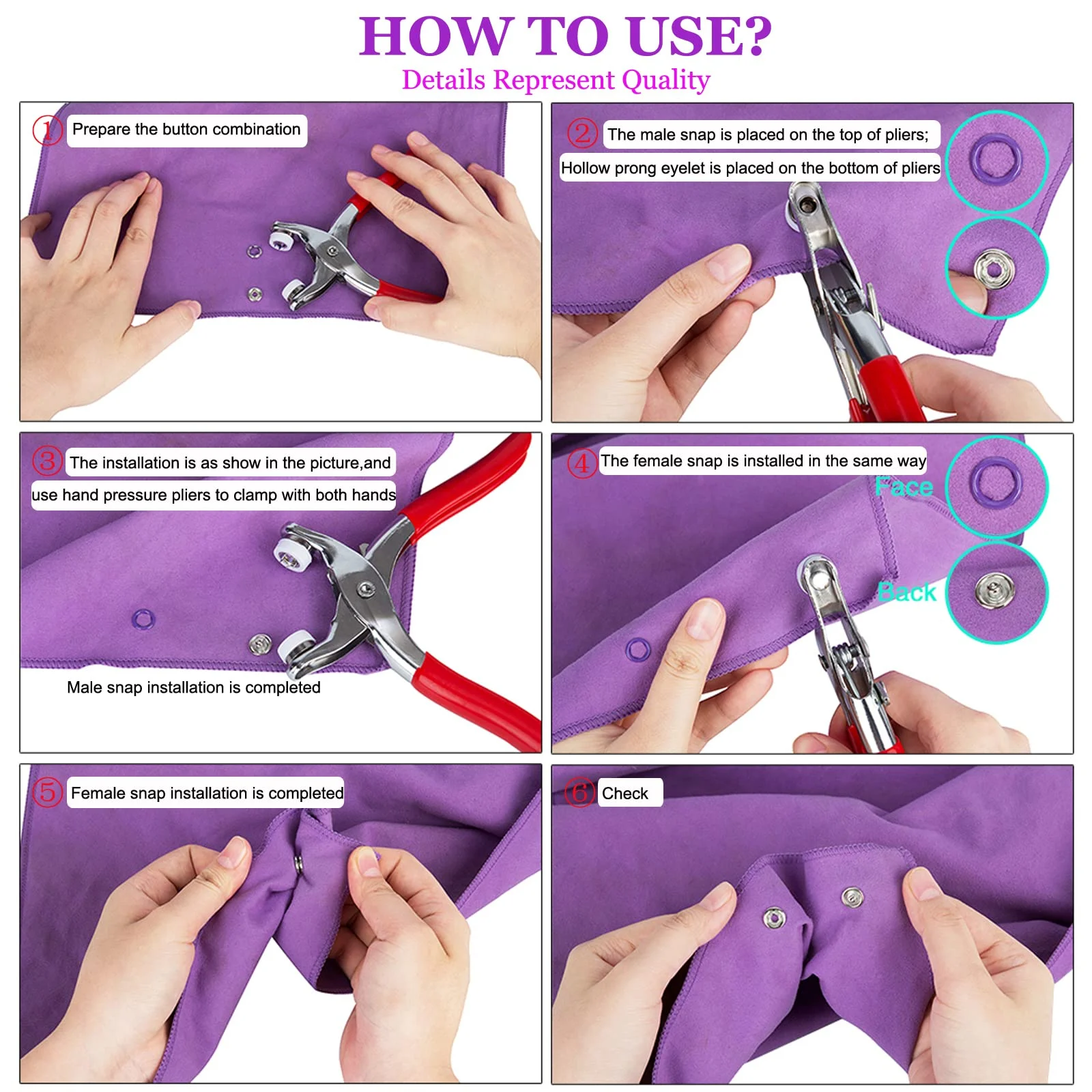 Invisible Seamless Buckle DIY Snap Tool