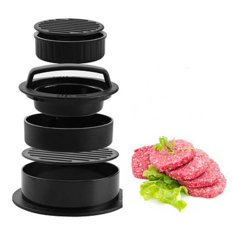 3 in 1 Non-Stick Meat Beef Veggie Hamburger Patty Mold