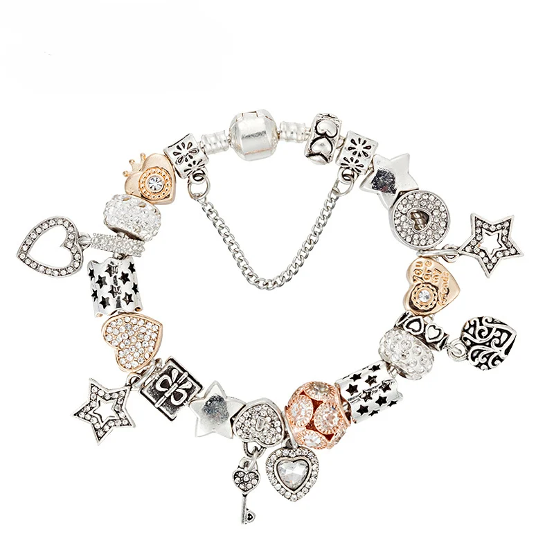 Love Series Multi-element Charm Bracelet