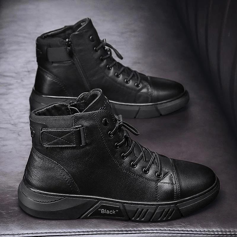 🔥Last Day 49% OFF🔥Handmade Cowhide Leather Boots All Black
