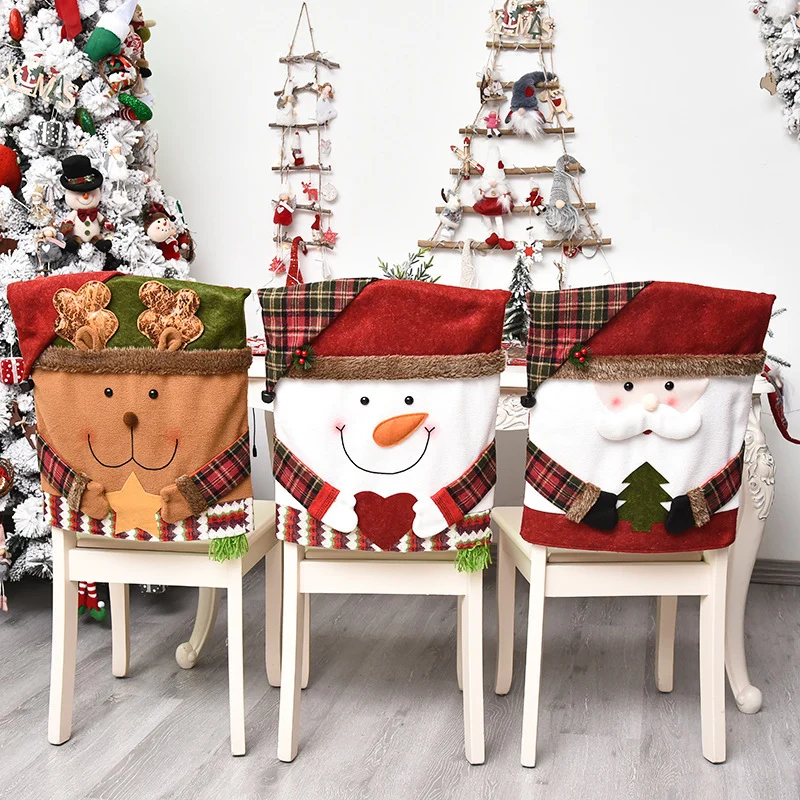 🎁Early Christmas Sale-49% OFF🎄Christmas Back Chair Slip Covers - Buy 3 Get 1 Free