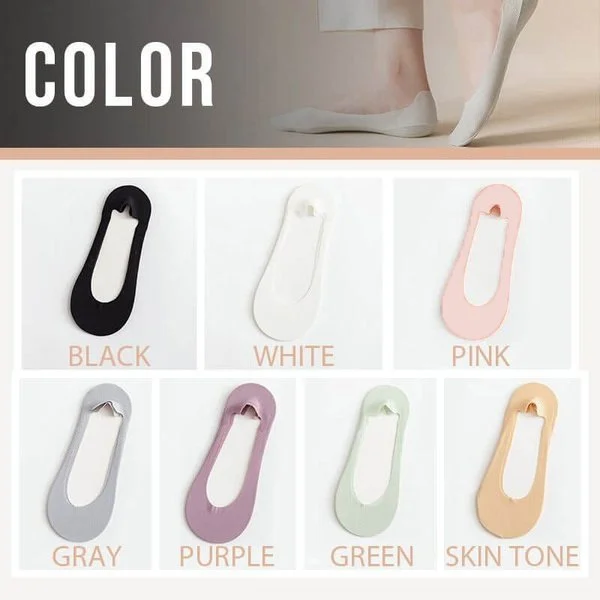 🔥BUY 4 Pairs GET 3 Pairs FREE🔥Invisible Non-slip Ice Silk Socks