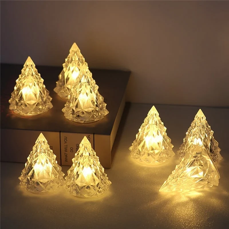 🎄Christmas Sale- 48% OFF💝Night Light Crystal Mini Christmas Tree Light Flameless LED
