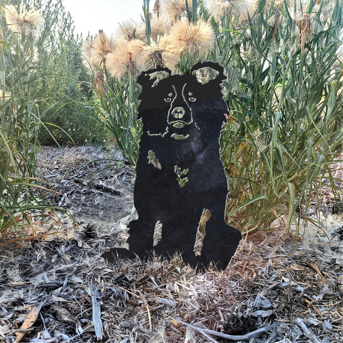 Border Collie Metal Silhouette