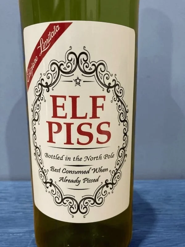 🎄Early Christmas Sale- 48% OFF🎄Christmas Funny Novelty Bottle Labels(5PCS)