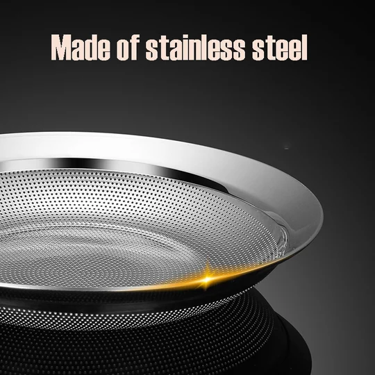 Fine mesh stainless steel colander