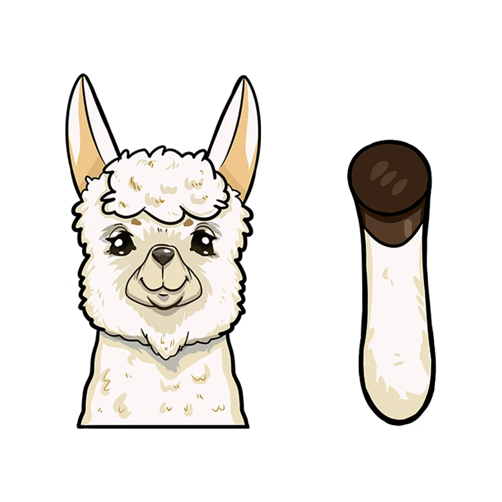 Dogs Waving Car Sticker Wiper