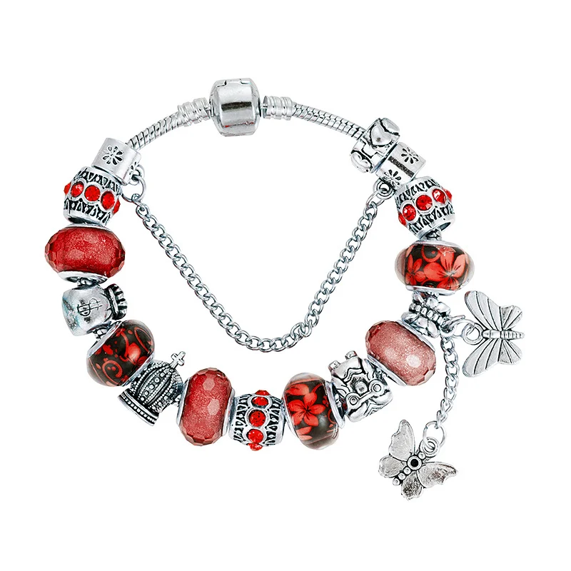 Butterfly Tassel Charm Bracelet