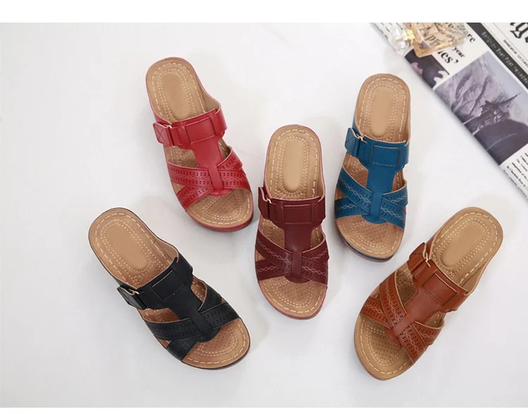 [TRENDING SUMMER 2026]  Women's Sandals Vintage Anti-slip Leather Casual Shoes