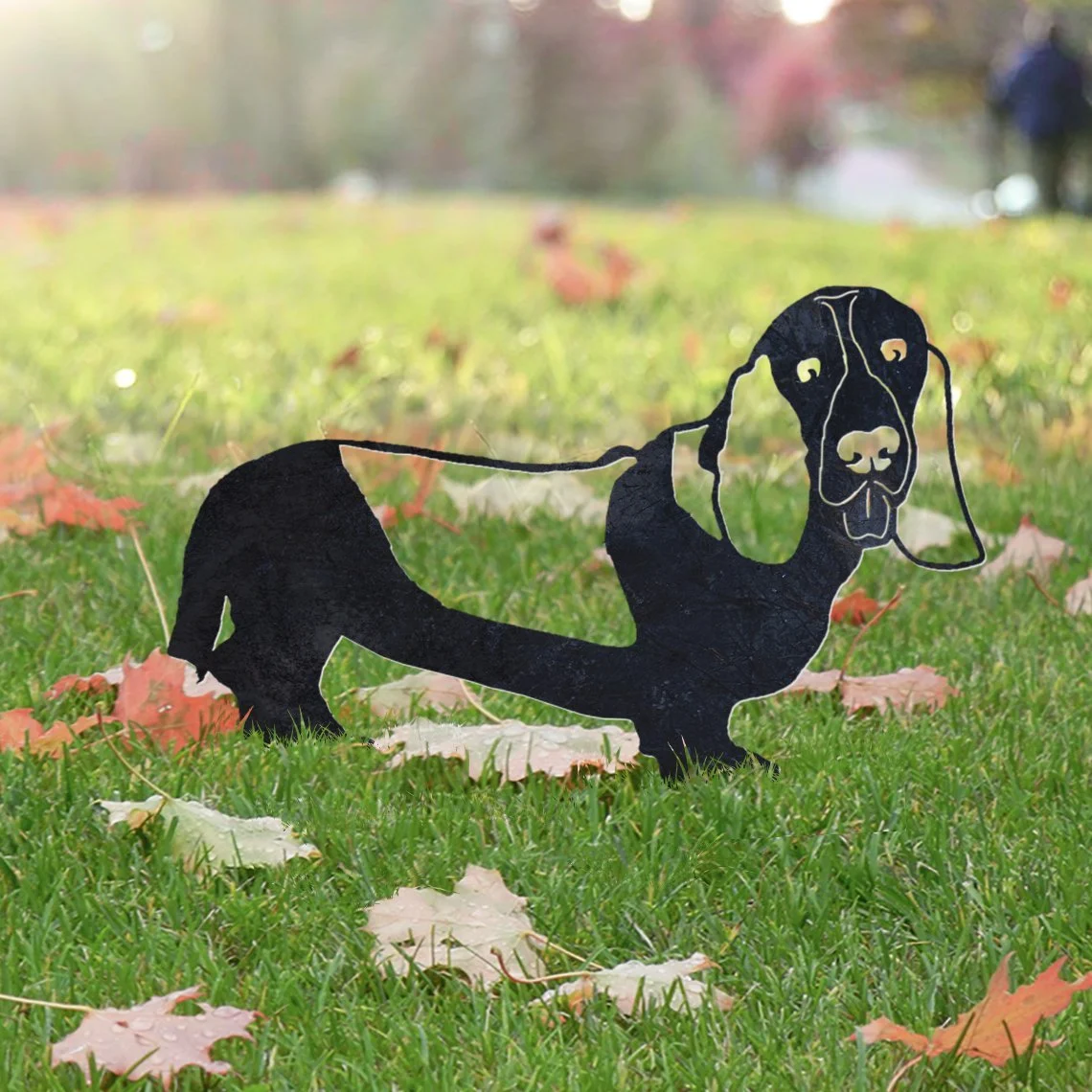 Basset Hound Metal Silhouette