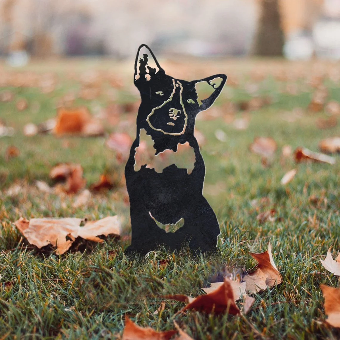 Australian Cattle Dog Metal Silhouette