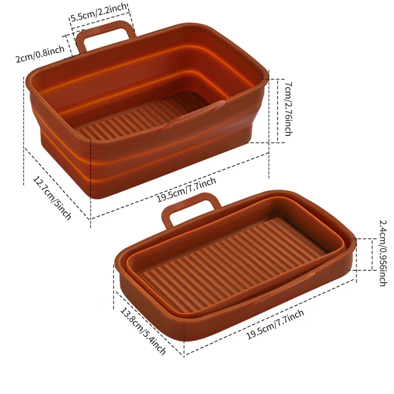 🔥Buy 2 get 1 Free🔥Foldable Air Fryer Silicone Baking Tray
