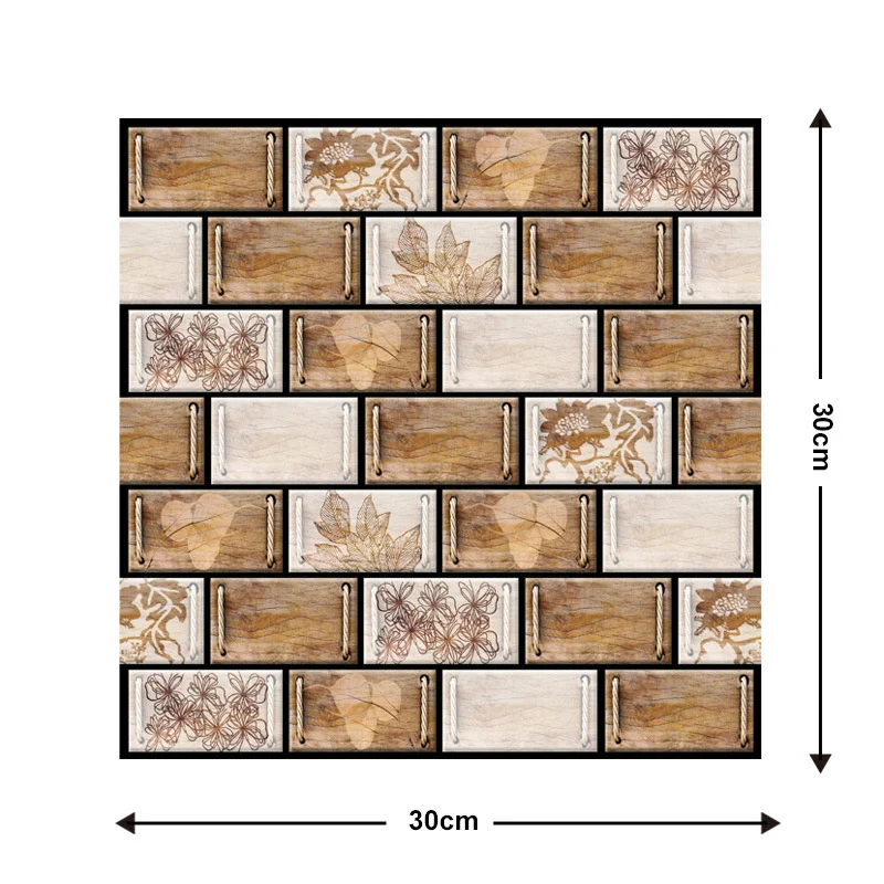 🎉Semi-Annual Sale - 50% Off - 10Pcs 3D Peel and Stick Wall Tiles(12x12 inches)