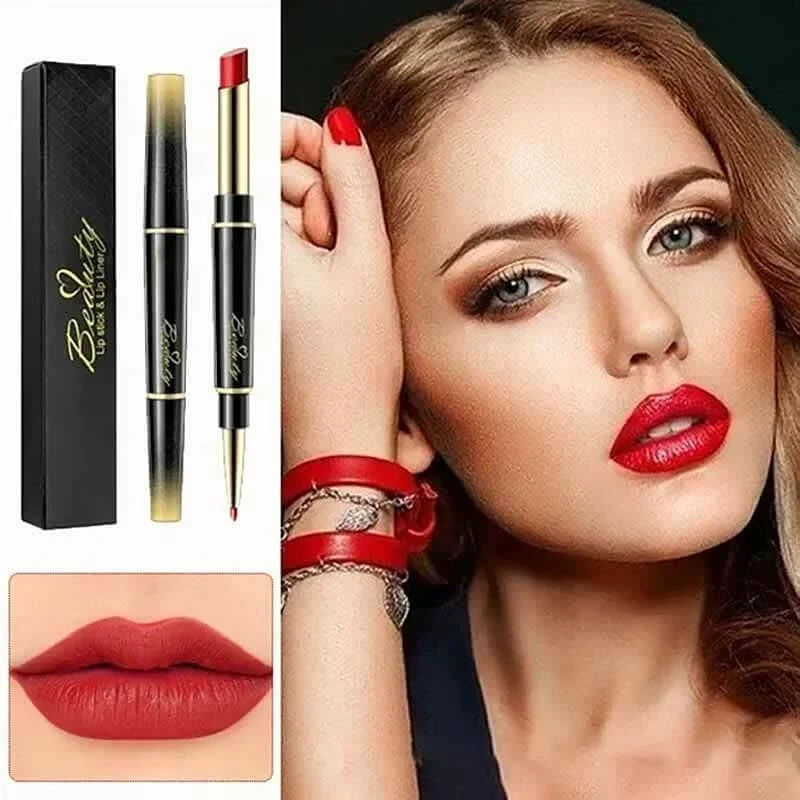 Double-ended Lipstick Automatic Lip Liner Lipstick