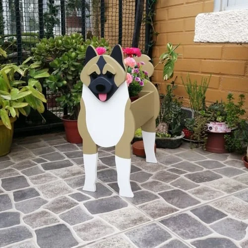 American Akita Pet Planter
