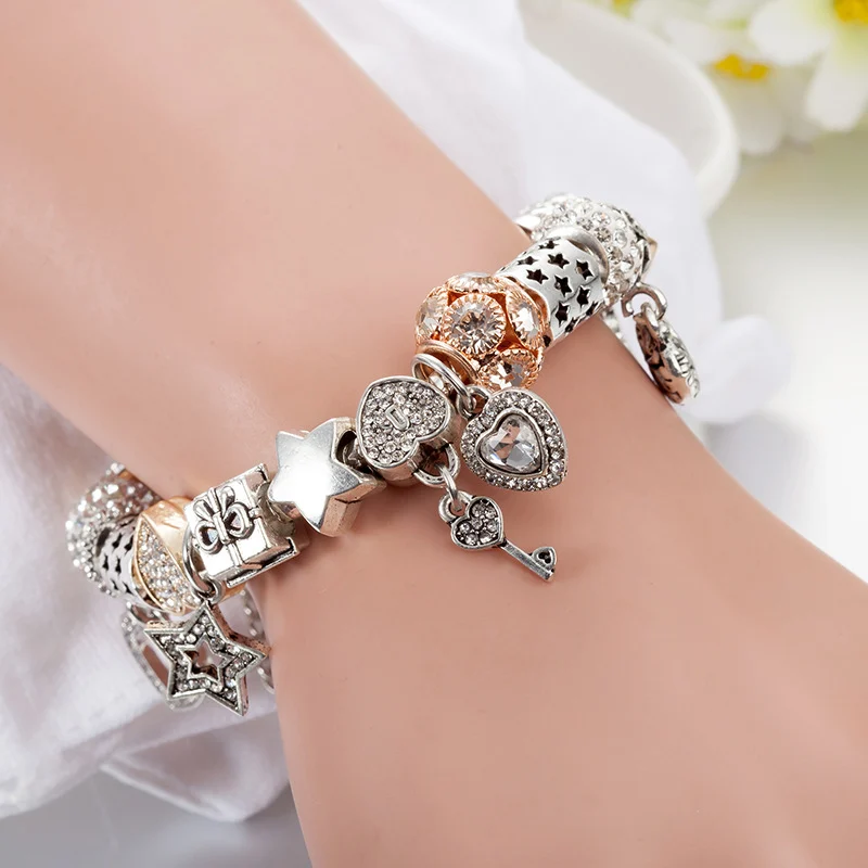 Love Series Multi-element Charm Bracelet