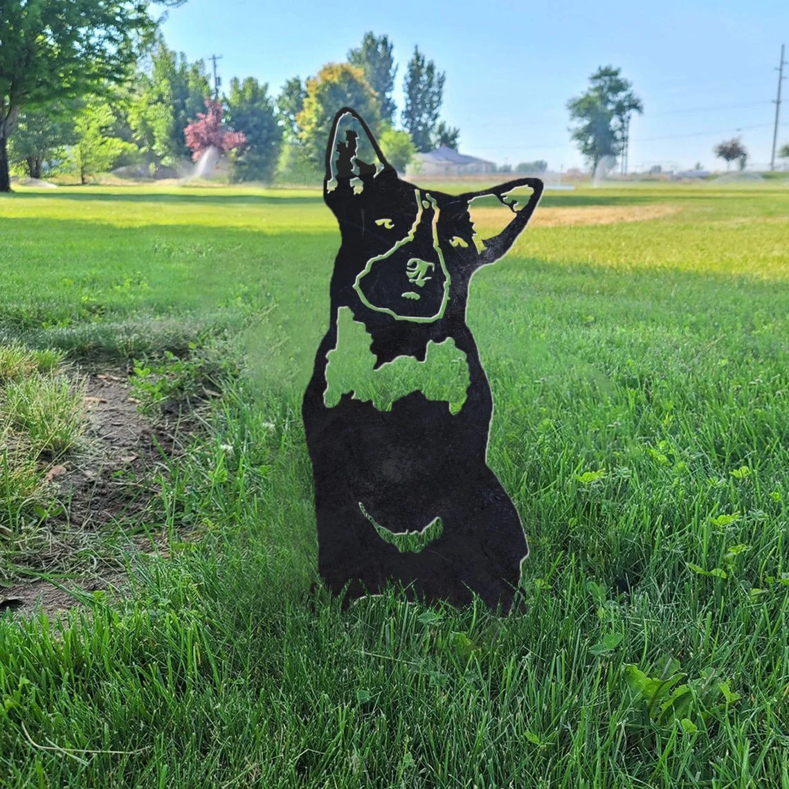 Australian Cattle Dog Metal Silhouette