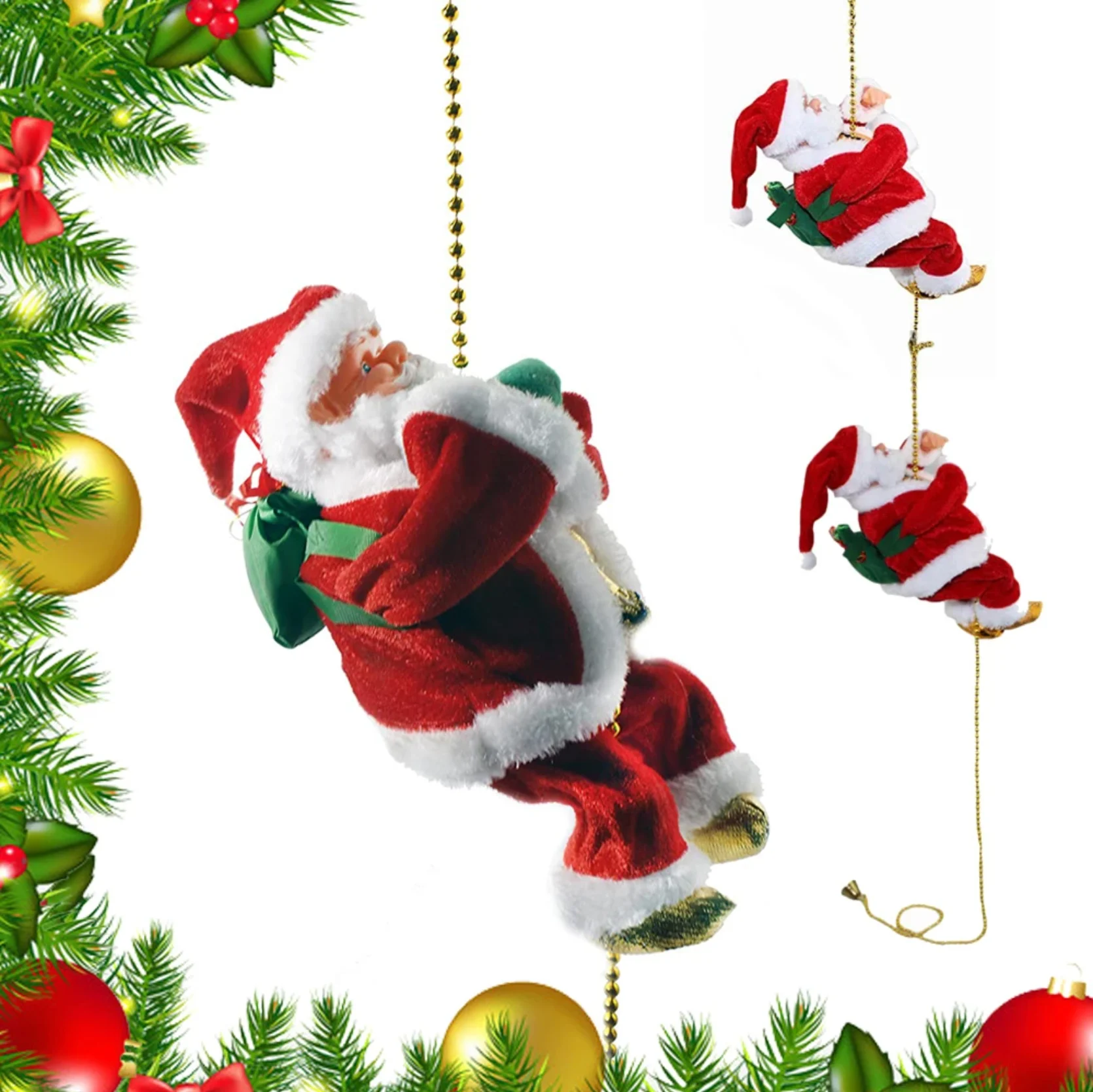 🎄 Electric Santa Claus - climbing rope