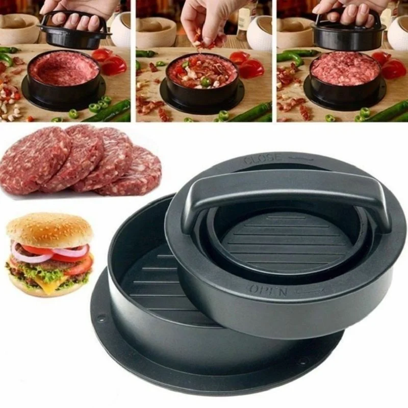 3 in 1 Non-Stick Meat Beef Veggie Hamburger Patty Mold