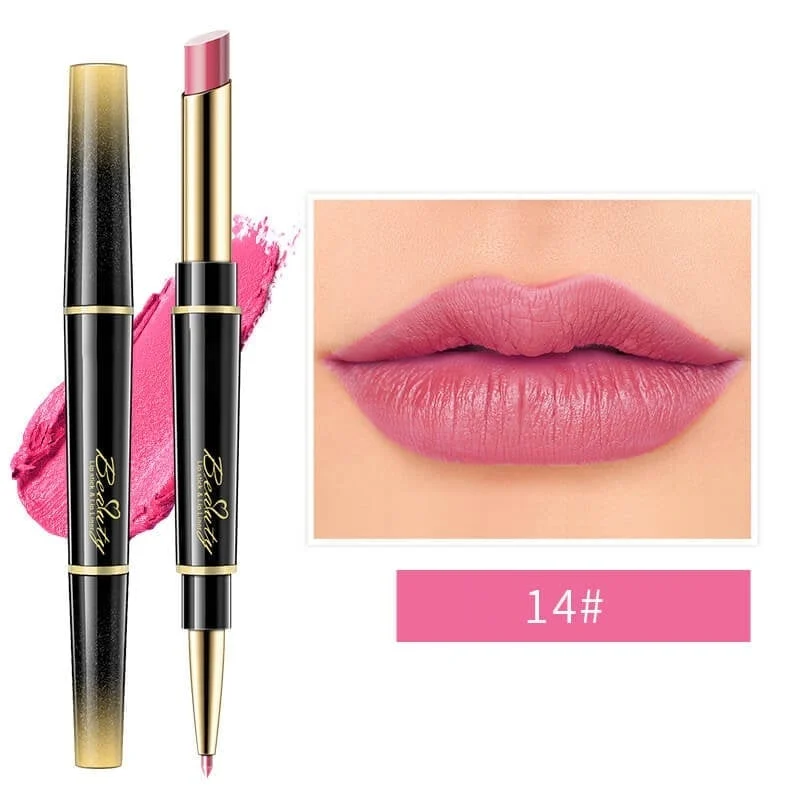 Double-ended Lipstick Automatic Lip Liner Lipstick