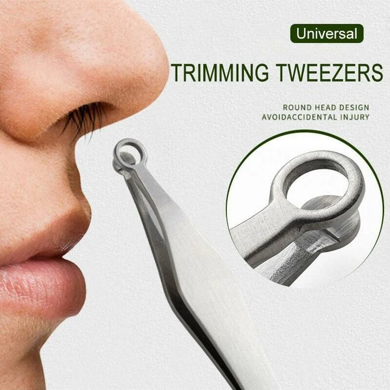 🔥Buy 2 Free Shipping🔥Multifunction Round-tipped Nose Hair Trimming Tweezers