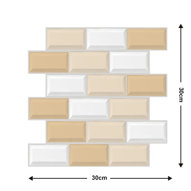 🎉Semi-Annual Sale - 50% Off - 10Pcs 3D Peel and Stick Wall Tiles(12x12 inches)