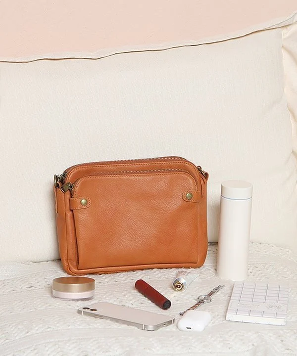 🔥Buy 2 get 1 Free🔥Three-Layer Leather Crossbody Shoulder & Clutch Bag