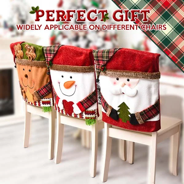 🎁Early Christmas Sale-49% OFF🎄Christmas Back Chair Slip Covers - Buy 3 Get 1 Free