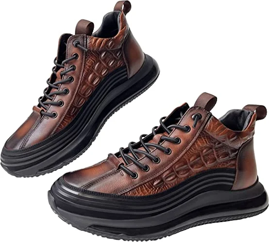 Men's Crocodile Print Height Lifting Non-Slip Casual Sneakers(Buy 2 Free Shipping)