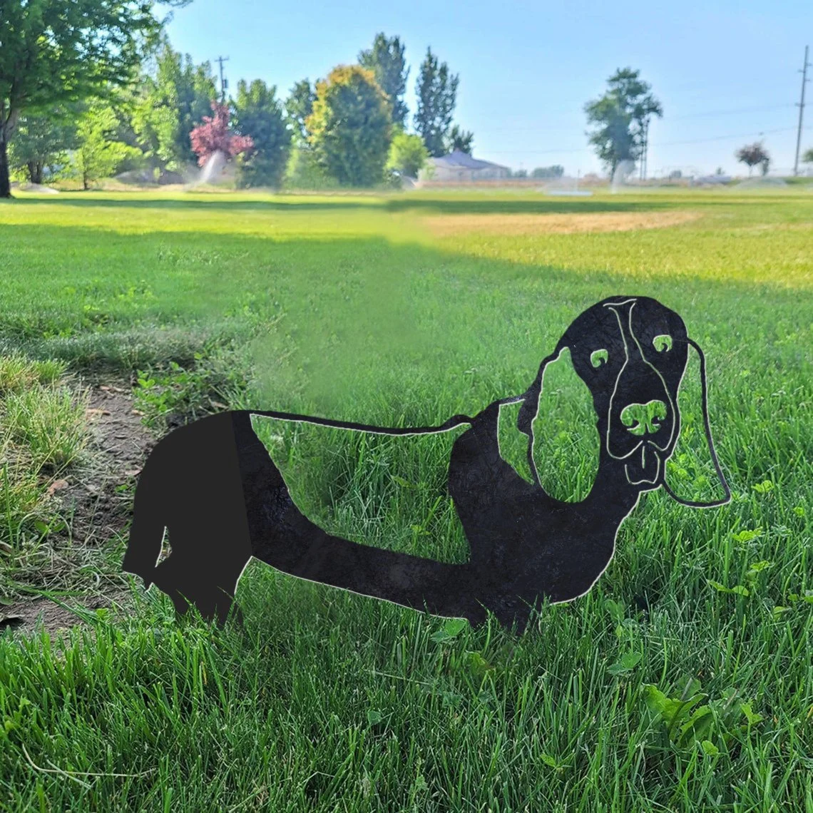 Basset Hound Metal Silhouette