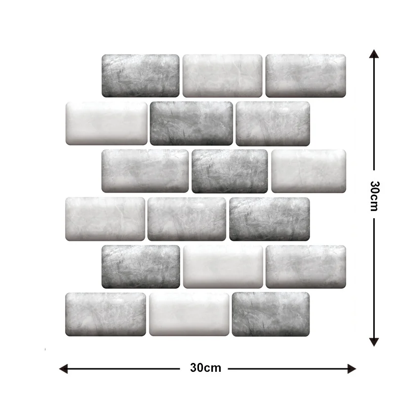 🎉Semi-Annual Sale - 50% Off - 10Pcs 3D Peel and Stick Wall Tiles(12x12 inches)