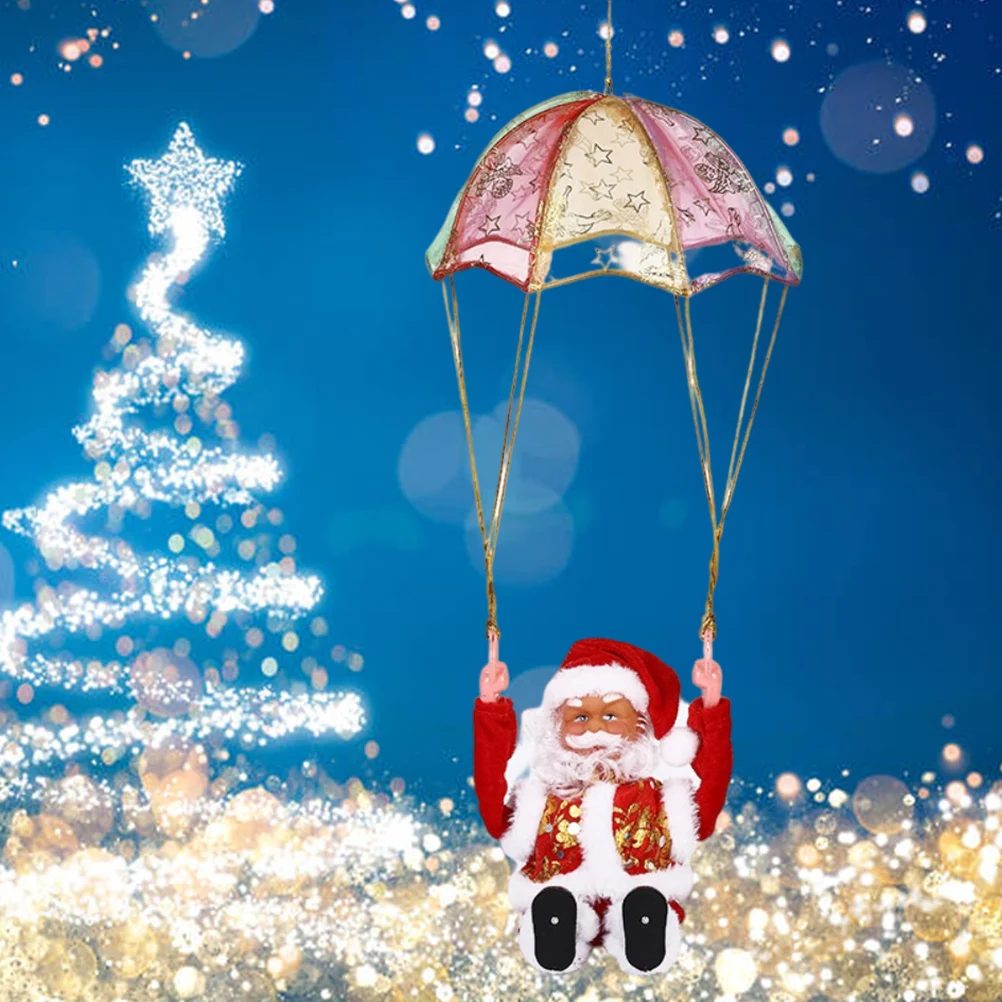 🎄Electric Santa Claus - spin on the parachute