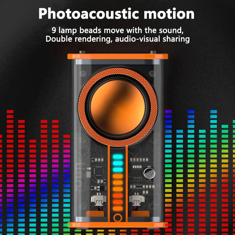 🔥Buy 2 Free Shipping🔥Tokyo Transparent mecha wireless bluetooth speaker