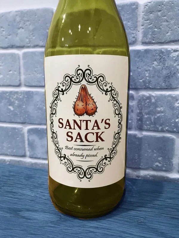 🎄Early Christmas Sale- 48% OFF🎄Christmas Funny Novelty Bottle Labels(5PCS)