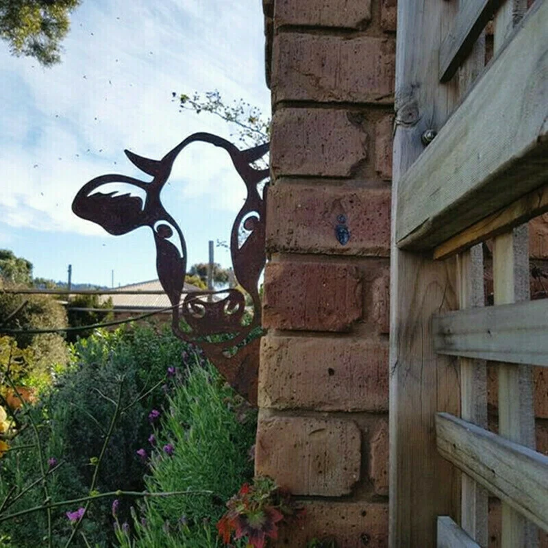 Handmade custom cow ornament