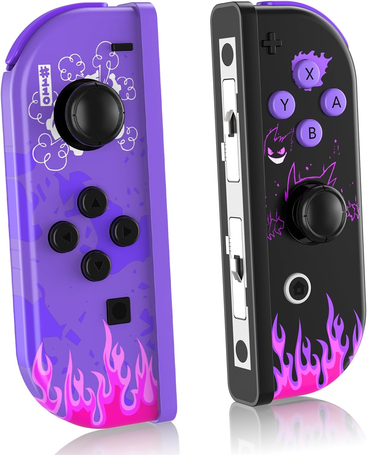 Wireless Switch Controller, Pair of Joypad L/R Joycons Compatibility with Nintendo Switch/Switch OLED/Switch Lite, Dual Vibration/6 Axis Gyro/Motion Control/Wake-up