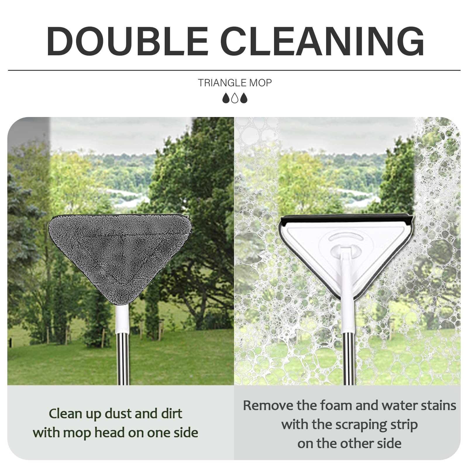 Versatile & Extendable Cleaning Broom [Send two pieces of cloth]