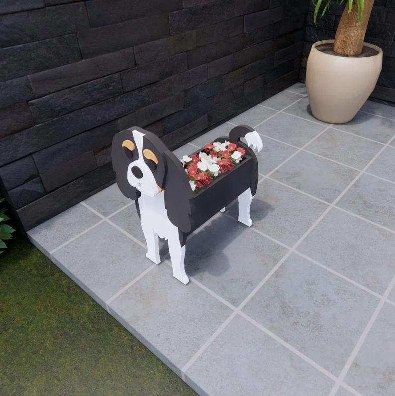 Cavalier King Pet Planter