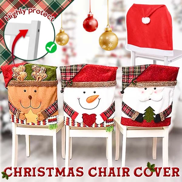 🎁Early Christmas Sale-49% OFF🎄Christmas Back Chair Slip Covers - Buy 3 Get 1 Free