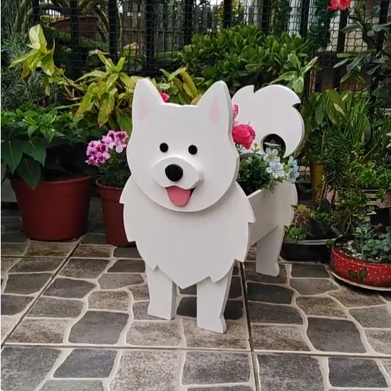 Samoyed Pet Planter