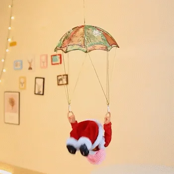 🎄Electric Santa Claus - spin on the parachute